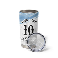 Personalized Argentina Football Tumbler Cup La Seleccion Horse - Sun Of May