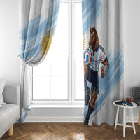 Argentina Football Window Curtain La Seleccion Horse - Sun Of May