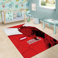 Austria Football Area Rug Unsere Burschen Eagle Mascot
