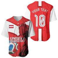 Personalized Austria Football Baseball Jersey Unsere Burschen Eagle Mascot