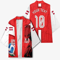 Personalized Austria Football Kimono Unsere Burschen Eagle Mascot