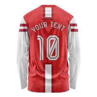 Personalized Austria Football Long Sleeve Shirt Unsere Burschen Eagle Mascot