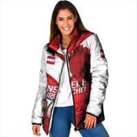 Personalized Austria Football Padded Jacket Unsere Burschen Eagle Mascot