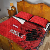 Austria Football Quilt Bed Set Unsere Burschen Eagle Mascot