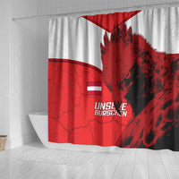 Austria Football Shower Curtain Unsere Burschen Eagle Mascot