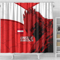 Austria Football Shower Curtain Unsere Burschen Eagle Mascot