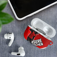 Austria Football Unsere Burschen AirPods Case Eagle Mascot Patriotic Wave Grunge