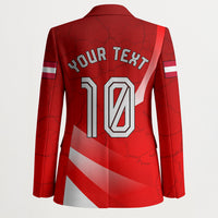 Personalized Austria Football Unsere Burschen Blazer Eagle Mascot Patriotic Wave Grunge