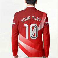 Personalized Austria Football Unsere Burschen Blazer Eagle Mascot Patriotic Wave Grunge