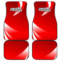 Austria Football Unsere Burschen Car Mats Eagle Mascot Patriotic Wave Grunge