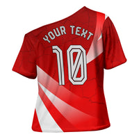 Personalized Austria Football Unsere Burschen Cross Shoulder Shirt Eagle Mascot Patriotic Wave Grunge