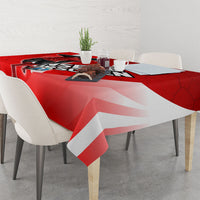 Austria Football Unsere Burschen Tablecloth Eagle Mascot Patriotic Wave Grunge