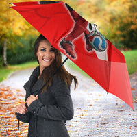 Austria Football Unsere Burschen Umbrella Eagle Mascot Patriotic Wave Grunge