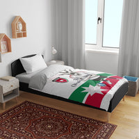 Jordan Football Bedding Set The Chivalrous Ones Oryx Mascot Patriotic Halftone Dot