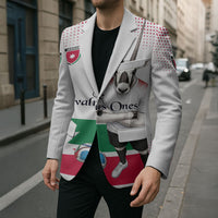 Personalized Jordan Football Blazer The Chivalrous Ones Oryx Mascot Patriotic Halftone Dot