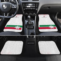 Jordan Football Car Mats The Chivalrous Ones Oryx Mascot Patriotic Halftone Dot