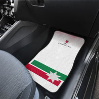 Jordan Football Car Mats The Chivalrous Ones Oryx Mascot Patriotic Halftone Dot