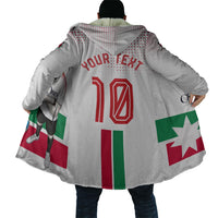 Personalized Jordan Football Cloak The Chivalrous Ones Oryx Mascot Patriotic Halftone Dot