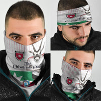 Jordan Football Neck Gaiter The Chivalrous Ones Oryx Mascot Patriotic Halftone Dot