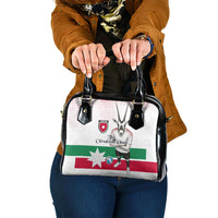 Jordan Football Shoulder Handbag The Chivalrous Ones Oryx Mascot Patriotic Halftone Dot
