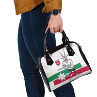 Jordan Football Shoulder Handbag The Chivalrous Ones Oryx Mascot Patriotic Halftone Dot