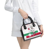 Jordan Football Shoulder Handbag The Chivalrous Ones Oryx Mascot Patriotic Halftone Dot