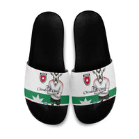 Jordan Football Slide Sandals The Chivalrous Ones Oryx Mascot Patriotic Halftone Dot
