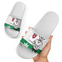 Jordan Football Slide Sandals The Chivalrous Ones Oryx Mascot Patriotic Halftone Dot