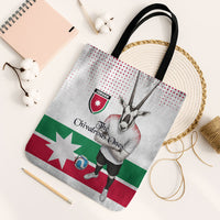 Jordan Football Tote Bag The Chivalrous Ones Oryx Mascot Patriotic Halftone Dot