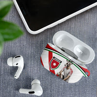 Jordan Football Oryx Mascot AirPods Case Patriotic Diagonal Stripe Athletic Graphic