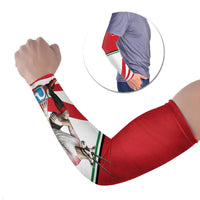 Jordan Football Oryx Mascot Arm Sleeves Patriotic Diagonal Stripe Athletic Graphic