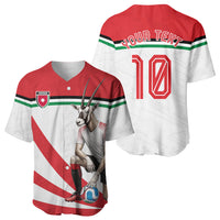 Personalized Jordan Football Oryx Mascot Baseball Jersey Patriotic Diagonal Stripe Athletic Graphic