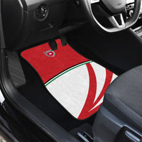 Jordan Football Oryx Mascot Car Mats Patriotic Diagonal Stripe Athletic Graphic