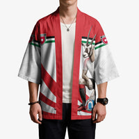 Personalized Jordan Football Oryx Mascot Kimono Patriotic Diagonal Stripe Athletic Graphic