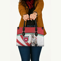 Jordan Football Oryx Mascot Leather Bag Patriotic Diagonal Stripe Athletic Graphic