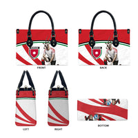 Jordan Football Oryx Mascot Leather Bag Patriotic Diagonal Stripe Athletic Graphic