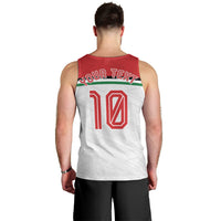 Personalized Jordan Football Oryx Mascot Men Tank Top Patriotic Diagonal Stripe Athletic Graphic
