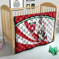 Jordan Football Oryx Mascot Quilt Patriotic Diagonal Stripe Athletic Graphic