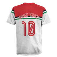Personalized Jordan Football Oryx Mascot Rugby Jersey Patriotic Diagonal Stripe Athletic Graphic