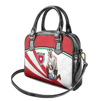 Jordan Football Oryx Mascot Shoulder Handbag Patriotic Diagonal Stripe Athletic Graphic