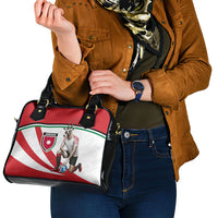 Jordan Football Oryx Mascot Shoulder Handbag Patriotic Diagonal Stripe Athletic Graphic