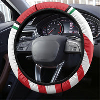 Jordan Football Oryx Mascot Steering Wheel Cover Patriotic Diagonal Stripe Athletic Graphic