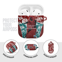 Portugal Football AirPods Case Selecao das Quinas Rooster Mascot Ornate Marble Swirl