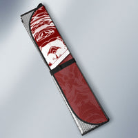 Portugal Football Auto Sun Shade Selecao das Quinas Rooster Mascot Ornate Marble Swirl