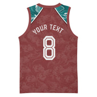 Personalized Portugal Football Basketball Jersey Selecao das Quinas Rooster Mascot Ornate Marble Swirl