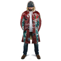 Personalized Portugal Football Cloak Selecao das Quinas Rooster Mascot Ornate Marble Swirl