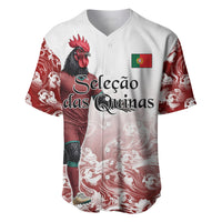 Personalized Portugal Football Selecao das Quinas Baseball Jersey Rooster Mascot Patriotic Ornate