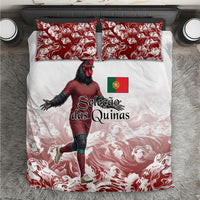 Portugal Football Selecao das Quinas Bedding Set Rooster Mascot Patriotic Ornate