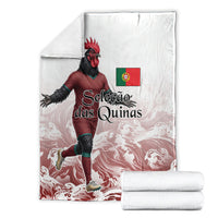 Portugal Football Selecao das Quinas Blanket Rooster Mascot Patriotic Ornate