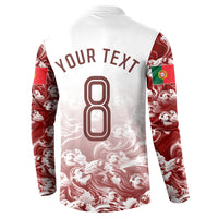 Personalized Portugal Football Selecao das Quinas Button Sweatshirt Rooster Mascot Patriotic Ornate